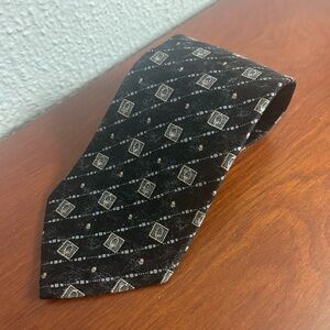 Christian Dior Monsieur Tie black and Grey Vintage